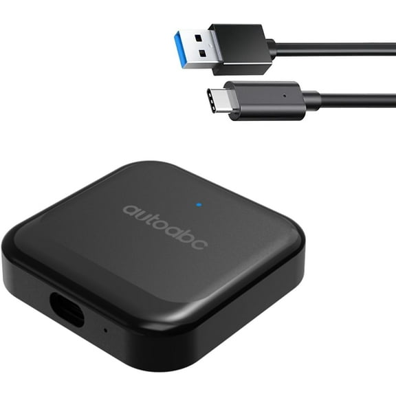 Carplay Wireless Adapter, Dongle with CarPlay/Android Auto Plug and Play for OEM Carbit Link/Smart Link/Phone Link/Easy Connect Functionality Version 6.0 and Above Cars