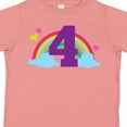 thumbnail image 4 of Inktastic 4th Birthday Rainbow Girls Toddler T-Shirt, 4 of 5