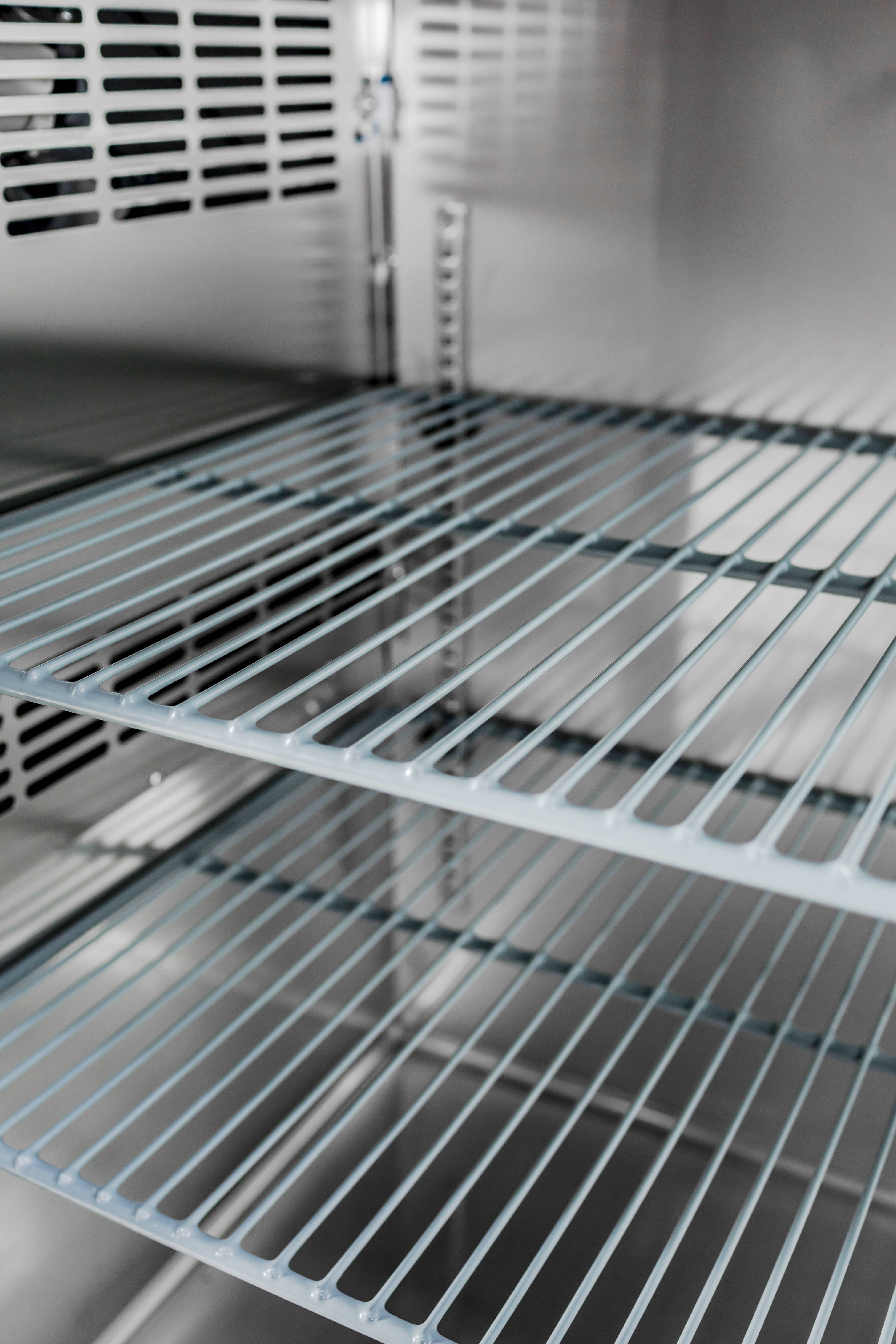 Heavy Duty Commercial Stainless Steel Back Bar Cooler with 2 glass doors (24" depth 48" length)