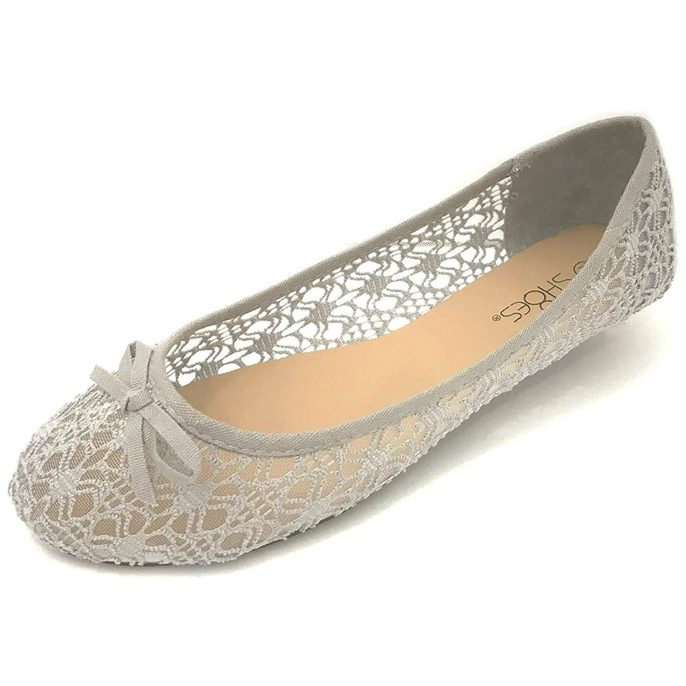 womens canvas crochet slip on shoes flats
