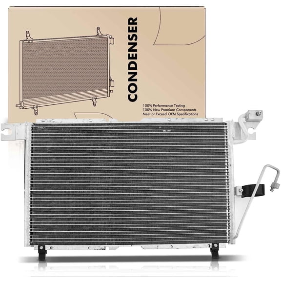 A-Premium Air Conditioning A/C Condenser Compatible with Isuzu Trooper 2001-2002 V6 3.5L, Replace# 3027, 8972310870