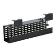 AEONS Under Desk Cable Management Tray Black Horizontal 16inch Under