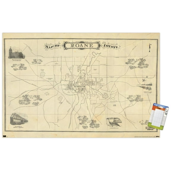 Netflix Stranger Things: Season 4 - Map Wall Poster, 14.725" x 22.375"