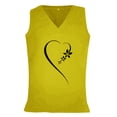 thumbnail image 4 of DailyTrove Women's "Love" Heart Graphic Sleeveless Tank - Casual V-Neck Top, Sweet for Dates & Gatherings, 4 of 4