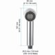 thumbnail image 4 of 2 Spray Kitchen Faucet Spray - Chrome Replacement Shower Head, 4 of 4