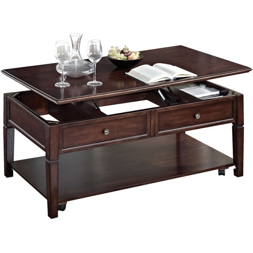 ACME Malachi Lift Top Transitional Coffee Table, Walnut