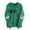 Green-D, variant on Womens Long Sleeve Hooded Sweatshirt Lucky Shamrock Print Green Theme Pullover Cozy Fleece Relaxed Fit Fall Winter Streetwear Green