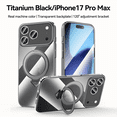 thumbnail image 2 of Kickstand Clear Case for iPhone 17 Pro Max compatible with MagSafe – Black, 2 of 5