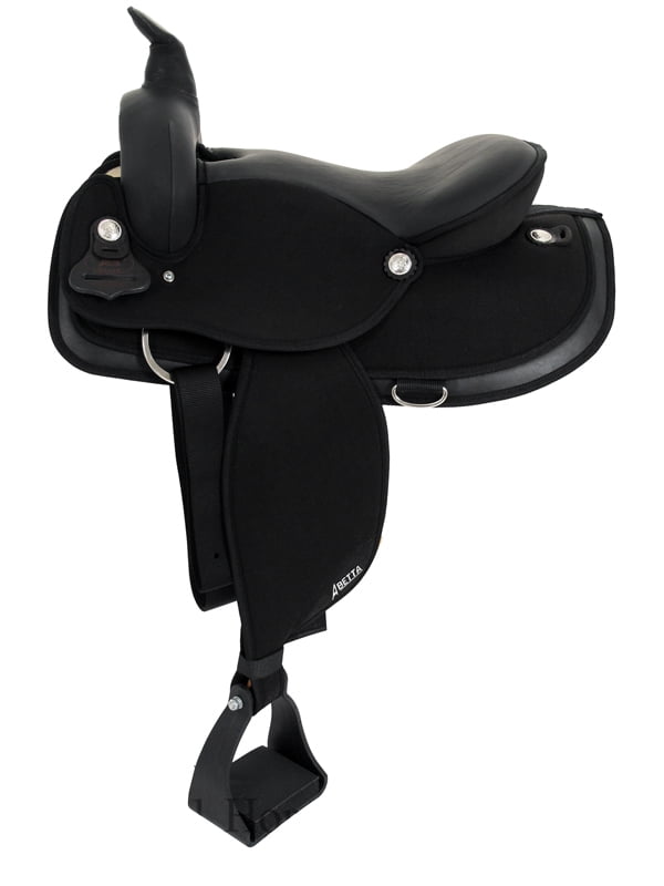 Abetta 20537f6bk Flex Gaited Comfort Trail Saddle Black Size 16
