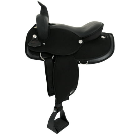 Abetta 20537f6bk Flex Gaited Comfort Trail Saddle Black Size 16