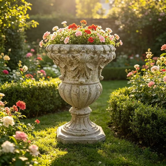 Garden Planter, Garden decoration and planting,Color Make Rust, Size 23"X13.58 "X13.58 "