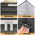 thumbnail image 3 of Deago 2 Pack Under Bed Storage Bags 90L Foldable Non-Woven Closet Storage Containers with Clear Window Reinforced Handles for Clothes, Comforters, Blankets, Bedding, 3 of 9