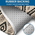 thumbnail image 4 of Beige Geometric Diamond Dot Pattern Bathroom Rugs Sets 3 Piece,Toilet Cover Set,Absorbent Non Slip Bathroom Mats Sets with U-Shaped Contour Rug Toilet Rug Set, 4 of 5