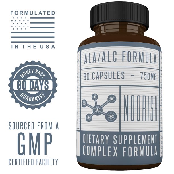 Complemente la acetil L-carnitina de NOORISH con ácido alfa lipoico