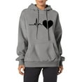 thumbnail image 3 of Resicozy Oversized Hoodies for Women 2025 Cute Hoodie Plus Size Graphic Basic Soft Sweatshirts Tops Fall Winter Trendy Light Gray XL, 3 of 5
