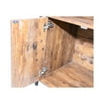 thumbnail image 3 of ZephyPaws Cat Litter Box Enclosure,Cat Washroom Hidden Furniture with Front Entry, Scratcher,2-Door Storage Cabinet,2 Compartments,Wooden Pet Crate House (Rustic Brown), 3 of 9