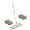 2, variant on lanema Large Flat Mop Set Absorbent Cloth 360° Rotation with Microfibre Mop Pads