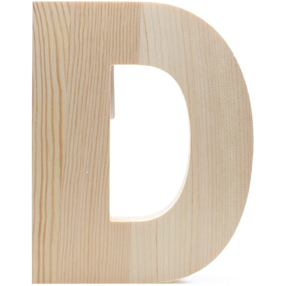 Hampton Art Chunky Wood Letter 8"-D
