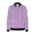 thumbnail image 4 of Clearance Processing! ChaoHeng Ladies Jackets Clearance 3x Up to 45% Off,Women's Printed Cardigan Jacket Zippered Jacket Long Sleeved Casual Jacket Jacket(Purple,L), 4 of 5