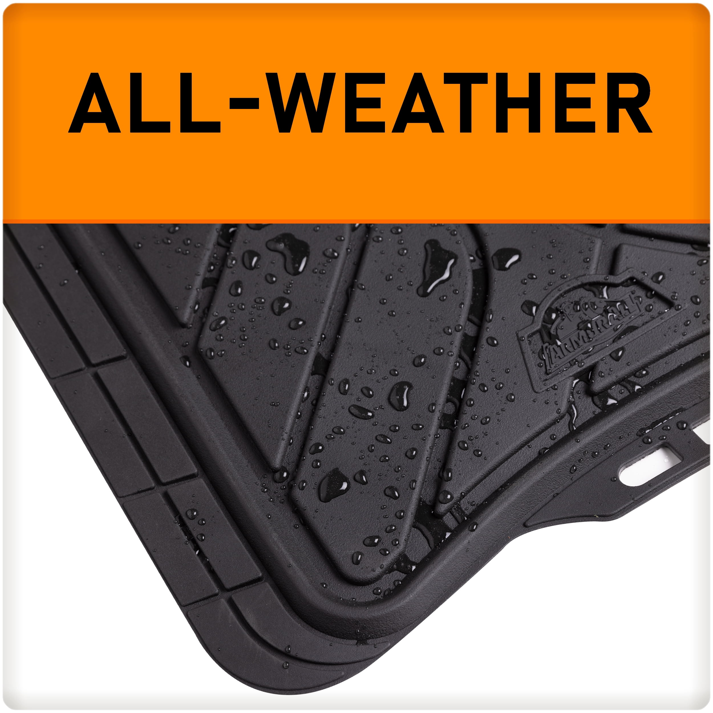 Armor All 4-Piece Black Trim-to-Fit All-Weather Floor Mats, Vehicle Make - Universal