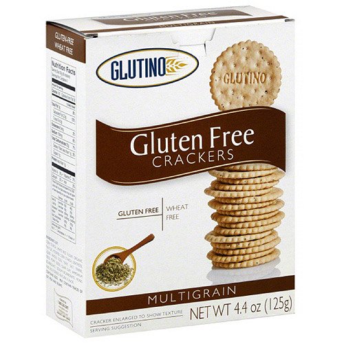 Glutino Multigrain Crackers, 4.4 oz, (Pack of 6)