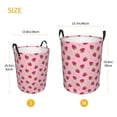 thumbnail image 2 of Lsque Strawberries pattern Laundry Hamper Basket, Tall Woven Rope Hamper Basket for Clothes, Lightweight Storage Basket, Collapsible Waterproof-Medium, 2 of 8