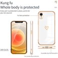thumbnail image 5 of Compatible with iPhone XR Case for Women Girls, Cute Love Heart Pattern Electroplated Design Full-Around Soft Slim TPU Protective Bumper Cover for iPhone XR 6.1＂ -Purple, 5 of 10