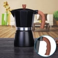 thumbnail image 3 of Cafetera Moka de 3 Tazas, Cafetera ExpréS, Cafetera Cubana, Herramienta para el Hogar y la Oficina (150 Ml, Negra), 3 of 5