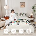 thumbnail image 3 of Erosebridal Teens Happy Camping Twin Comforter Sets 3-Piece,RV Car Bedding Set for Kids Girls Boys,Grey Reversible,Super Cozy Room Decor, 3 of 6