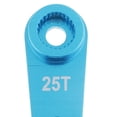thumbnail image 3 of 2pcs 1/10 RC Car Blue 25T Bocina del del servo de dirección para las piezas del modelo WLtoys Zulema Bocina de brazo servo 25T, 3 of 8