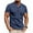 Dark Blue, variant on Summer Mens Undershirts Tank Solid Color Casual Half-button Opening And Closing Lapel Pocket Short Sleeves Gym Workout Athletic Tee Shirt ( Dark Blue ) S-4XL