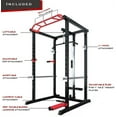 thumbnail image 5 of SPARTAN 1500 Lb. Capacity Exercise Power Cage Rack with Lat pull down, J-hook, Pulley system, Squat Rack with Landmine and Safety Bar, 5 of 7