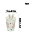 thumbnail image 3 of Easter Paper Cups Bunny Birthday Decoration for Rabbit Themed Birthday Kids' Parties Spring Tea Party Disposable Cup Supplies and Easter Egg Decorations – Pack of 8, 3 of 5