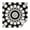 Black White Tie, variant on Colorful Tie Dye Mandala Pattern Square Tablecloth,Waterproof Square Table Cover,Wipeable Spillproof Washable Table Cover for Home Kitchen Party Decor 42"X42"(107x107cm)