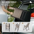 thumbnail image 5 of Crestlive Products Folding Patio Chair Set of 4, Outdoor Folding Chairs, Camping and Lawn Chairs with Armrest, Beige, 5 of 9