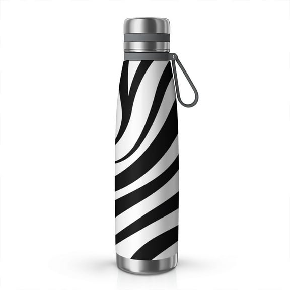 29oz Insulated Water Bottle with Tea Infuser, Stainless Steel Travel Mug, Animal Leopard Print