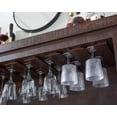 thumbnail image 3 of Home Source Bar Cabinet with Stem Glass Placement and Wooden Doors in Mahogany, 3 of 8