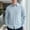 Blue, variant on Cotton Linen Business Casual Dress Shirts for Men Lightweight Long Sleeve Button Down Collared Work Shirts