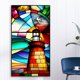 thumbnail image 2 of Pintura de diamante 5D DIY Taladro redondo completo Faro Vidrieras Decoración para el hogar JShteea El nuevo, 2 of 9