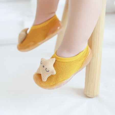 

YOHOME Toddler Baby Girls Kids Rabbit Soft Sole Rubber Shoes Socks Slipper