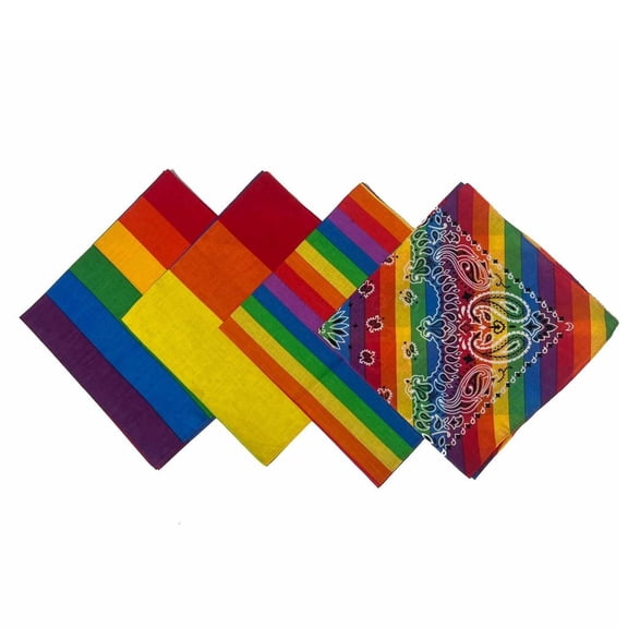 4Pcs Unisex Bandana Square Scarf Breathable and Comfortable Head Wrap Headwear for Daily Wear and Outdoor Activities