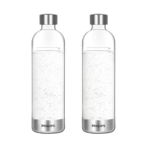 Botellas de agua con gas Philips Carbonating, paquete doble de 1 litro
