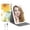 Flower, variant on Rechargeable Travel Makeup Mirror With 72 Led Lights Portable Lighted 3 Color Lighting Dimmable Touch Screen Type C Tabletop Folding Vanity