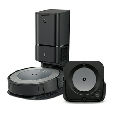 iRobot Roomba i3  EVO Robot Vacuum and Braava Jet Robot Mop Bundle - Wi-Fi Connected, Smart Mapping, Self-Emptying, LIDAR Navigation, Mop Combo, Pet Hair, Hard Floor, Carpet, Voice Control