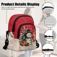 thumbnail image 5 of TSOVTHRID Snowman Christmas Tree Reindeer Print Small Crossbody Bag for Women Christmas Cell Phone Purse Wallet Women's Shoulder Bag Handbags Wallet Purse with Card Slots, 5 of 7