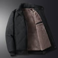 thumbnail image 3 of IYTR Winter Jackets for Men Fashion Fleece Lined Jacket Zip up Padded Coat Long Sleeve Stand Collar Thermal Outwear (Black,M), 3 of 7