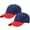 Navy/Red & Navy/Red, variant on 2-Pack Plain Baseball Cap for Men & Women Adjustable Size Outdoor Activities Black & Red