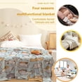 thumbnail image 6 of Yibo Cute Cat Blanket Flannel Soft and Comfortable Anti-static Bed Sofa Blanket, 6 of 9