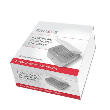 Engage Hearing Aid UV Sanitizer and Dryer, White