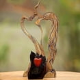 thumbnail image 2 of Starlight-love Eterno Amor Eterno Pareja Estatua De Madera Adorno Amante De Madera Besándose Artesanía, 2 of 3